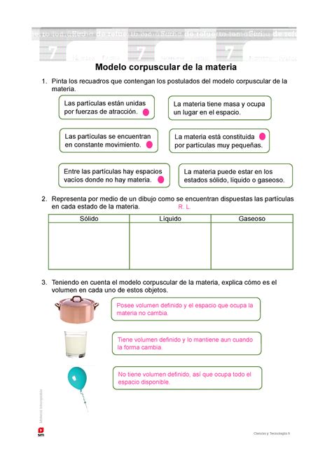 Ct Ad U Sesiones De Aprendizaje Modelo Corpuscular