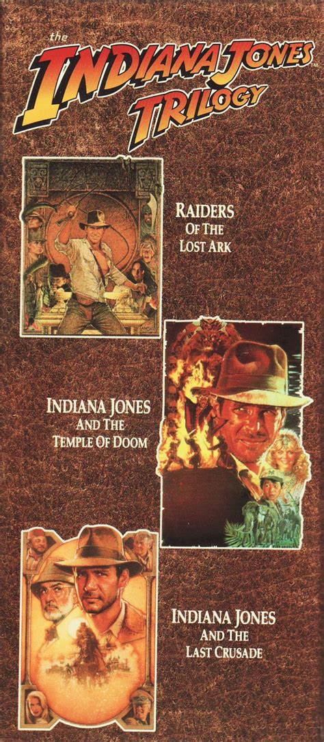 Indiana Jones Trilogy 1999 Boxed Set Three VHS Videos Paramount