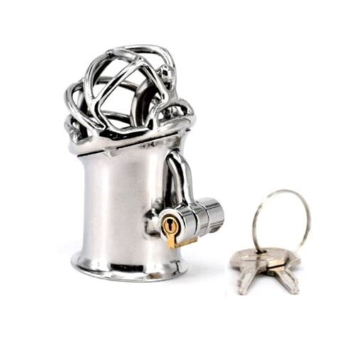 Stainless Steel Male Chastity Device Puncture Cage Men Metal Piercing Hook CC EBay