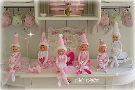 Pink Elf On The Shelf Vintage Elves We Made Pink Aqua Christmas