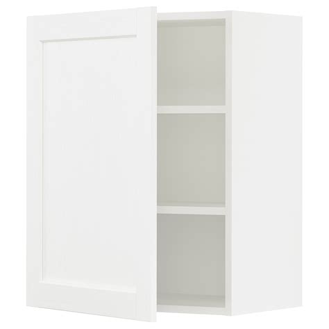 Sektion Wall Cabinet White Enköpingwhite Wood Effect 24x15x30 Ikea