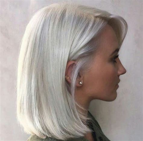 Short Platinum Hair Ice Blonde Hair Silver Hair Color Hair Styles