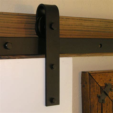 I had to modify the rollers and the hanger brackets. Barn Door Rolling Hardware Kit | Wayfair