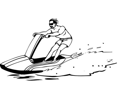 Then this jet coloring sheet will hold his attention for a while. Jet Ski Coloring Pages / Jet Airplane Coloring Page Free ...