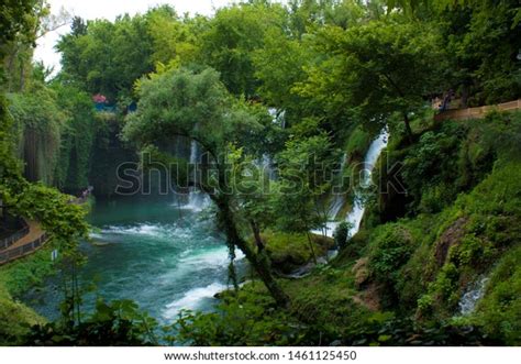 Kursunlu Waterfalls Antalya Turkey Kursunlu Selalesi Stock Photo
