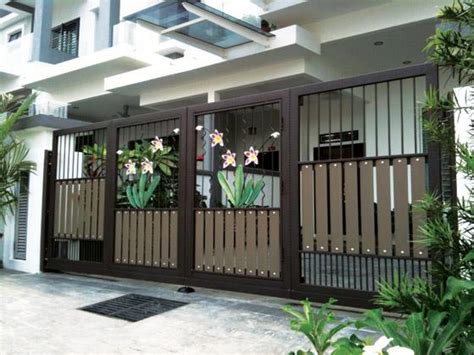 Blue modern house wood free pdf plans. New home designs latest.: Modern homes main entrance gate designs.