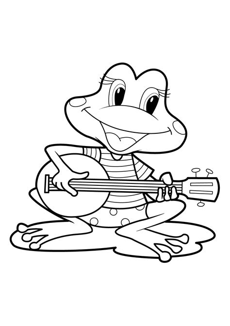 73 Dessins De Coloriage Grenouille à Imprimer Sur Page 5