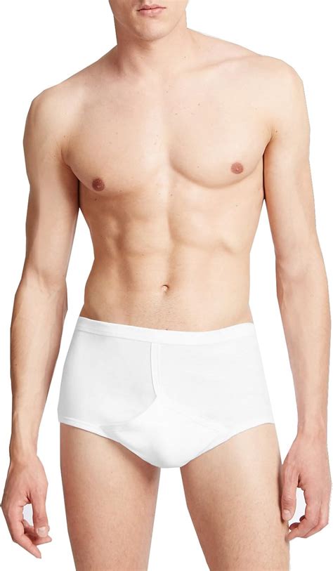 Mens 2 Pack Marks And Spencer White Pure Cotton Y Fronts High Waist Briefs Mands Xl Uk