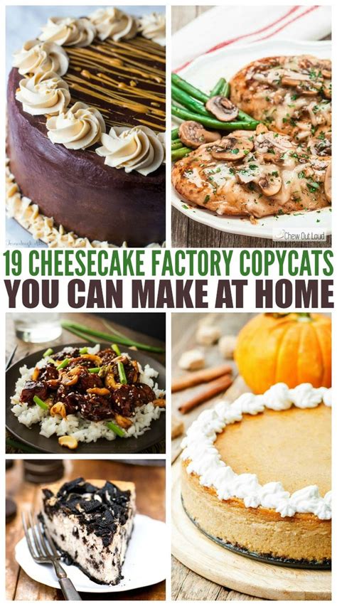 19 Cheesecake Factory Copycats You Can Make At Home Copycat Recipes