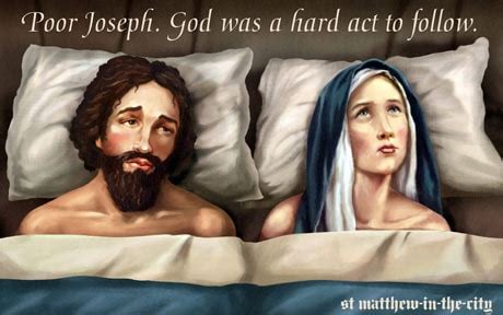 Christians Outraged By Poster Showing Mary And Joseph After Sex Telegraph