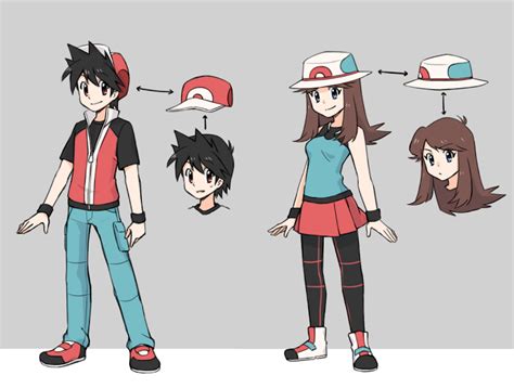 Red X Blue Redesigns With Shade By Lawman09 On Deviantart Pokemon