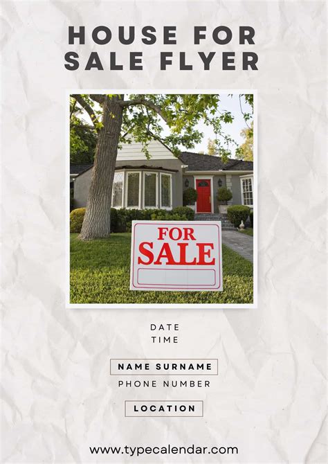 Free Printable House For Sale Flyer Template Sell Your Property