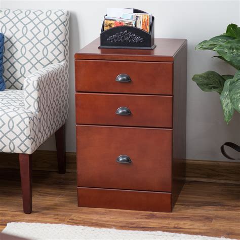 Office storage is an important part of your home office. Belham Living Cambridge 3-Drawer Wood File Cabinet - Rich ...