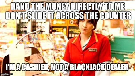 cashier meme imgflip