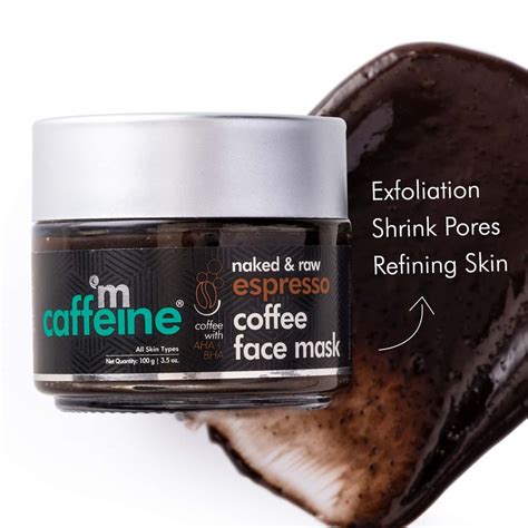 Buy Mcaffeine Espresso Coffee Face Mask With Natural Aha And Bha For Exfoliation And Pore Tightening
