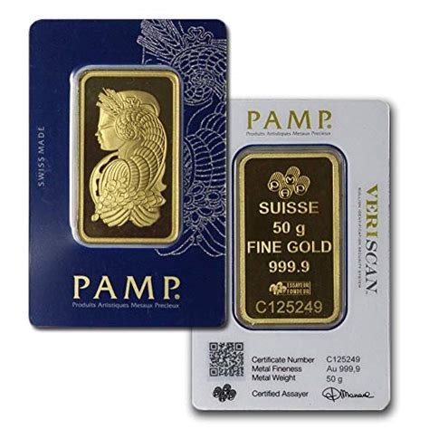 Pamp Suisse Fortuna 50 Gram Gold Bar Wassay Types Vary Buy Online