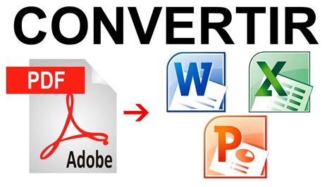 Pdf to word converter es la mejor herramienta para convertir su documento pdf en un documento de hemos creado el convertidor de pdf a word más fiable de la red, construido para entregar otros convertidores requieren que primero descargues su software en el ordenador, instalarlo y, a. Como Convertir un PDF a Word, Excel, PowerPoint (FÁCIL y ...