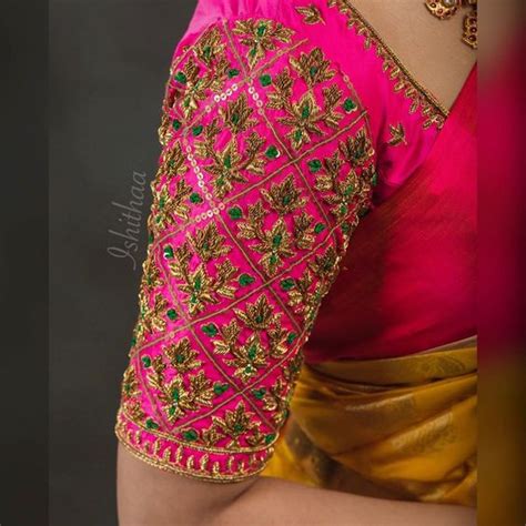 Patch work blouse a plain silk saree requires no second thoughts. 35 Stunning Latest Maggam Work Blouse Designs 2020