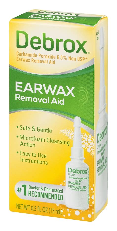 בריאות ומשק הבית Debrox Drops Earwax Removal Aid Drops 1 2 Fl Oz