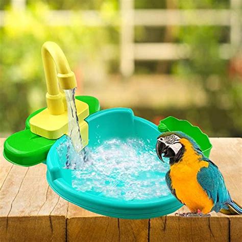 Petlex Bird Bath For Cage Bird Bath Fountains Indoor Parrot Automatic
