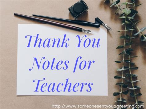 Thank You Messages For Teacher 100 Thank You Teacher Messages Quotes