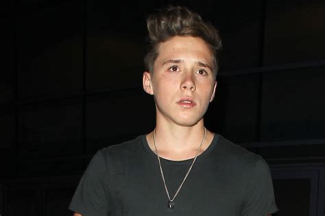 Brooklyn beckham & nicola peltz snap up bev hills love nest. Brooklyn Beckham poses in his Arsenal kit for the first ...