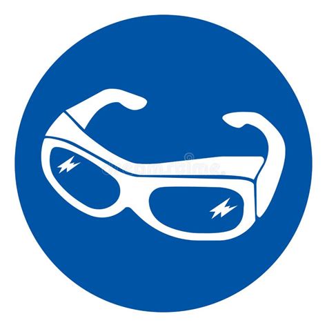 Eye Protection Symbol Signvector Illustration Isolated On White