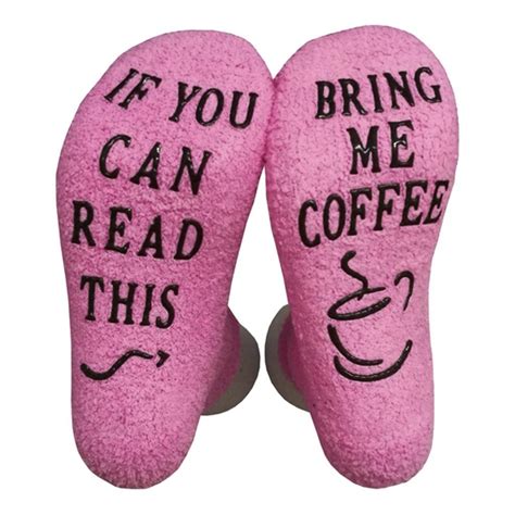 Funny Fuzzy Socks Womens Home Bed Soft Slipper Socks Personalised Crew