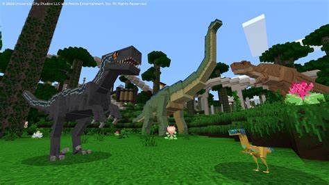 New Minecraft Dlc Adds Dinosaurs From Jurassic World Gamespot