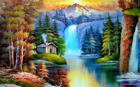 Download Colorful Nature Painting Wallpaper Beautiful Paintings Of