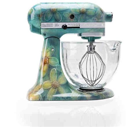 If possible, remove the handles (you can paint those separately), and cover. Custom Hand Painted Kitchenaid stand mixer. | Kitchen aid ...