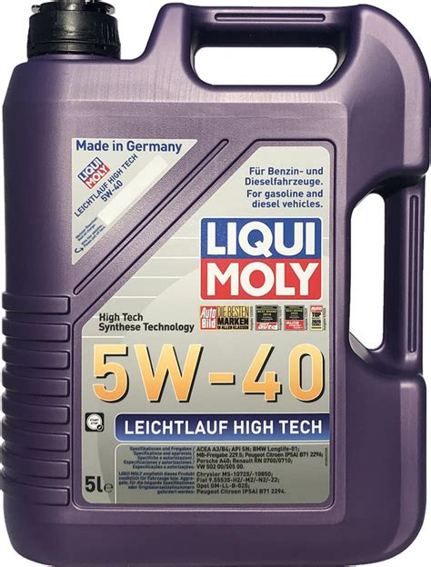 Liqui Moly 5W-40 Leichtlauf High Tech| 5 Litres | Buy motor oil