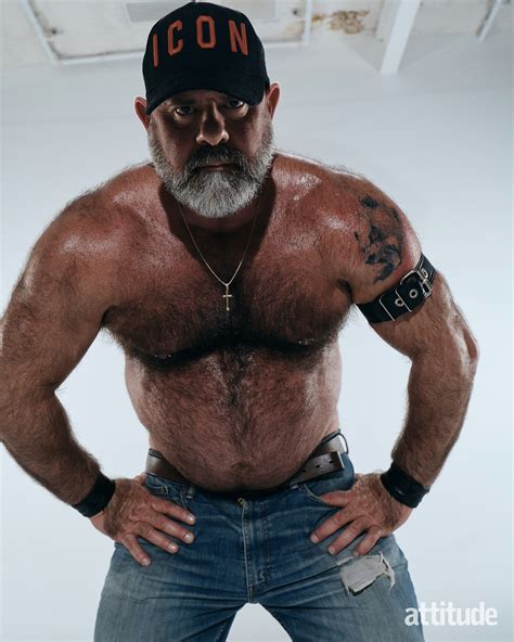 Muscle Bear Gay Art Original Drawing Male Portrait Naked Etsy My XXX