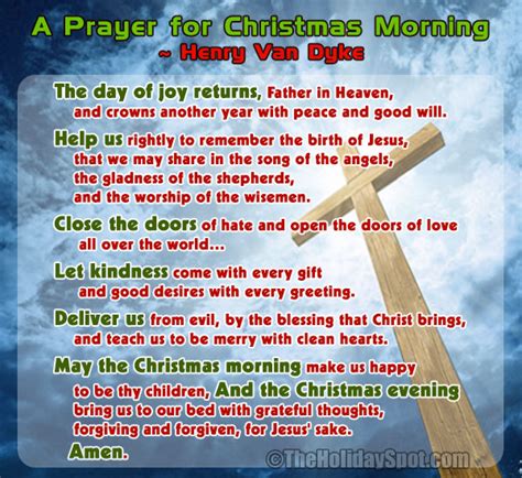 Prayers For Christmas Morning