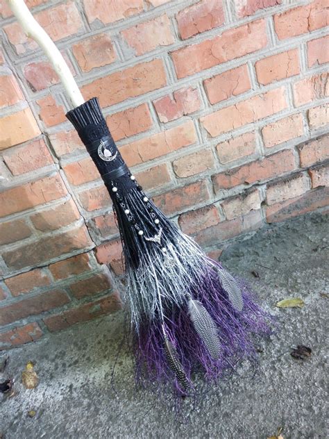 Witchs Broom Halloween Broom Porch Decor Jumping Etsy