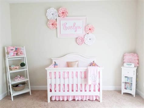 Pink And White Girls Nursery Design Soul And Lane