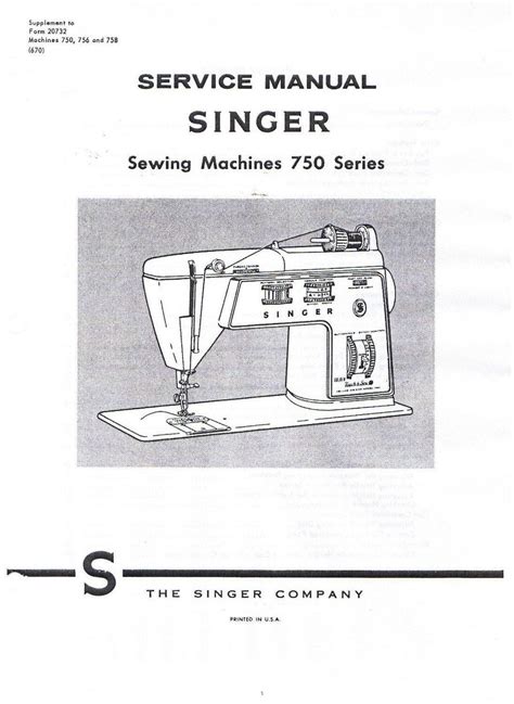 Pdf Singer Sewing Machine Class 15 Service Adjusters Repair Manual Book
