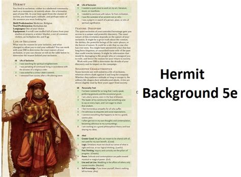 Dandd Hermit Background