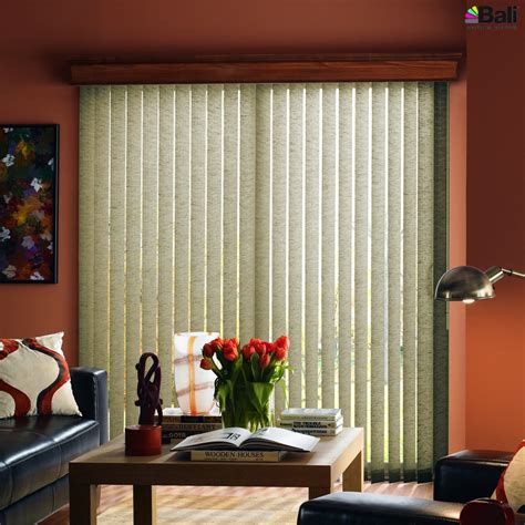 Levolor 3 12 Inch Classic Scroll Free Hanging Fabric Vertical Blind