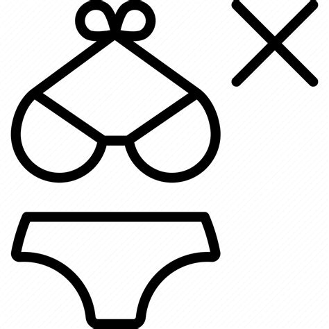 No Swimsuit No Bikini Swinsuit Sauna Wellness Spa Prohibited Icon Download On Iconfinder