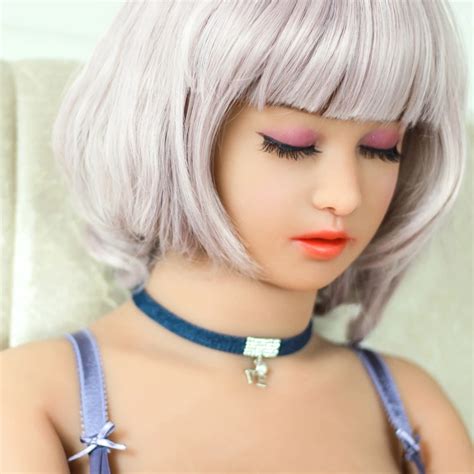 Pinklover 140cm New Close Eyes Small Breast Real Silicone Japanese Sex Dolls Love Realistic