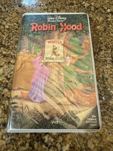 Walt Disney Classic Robin Hood Black Diamond Vhs Tape Ebay