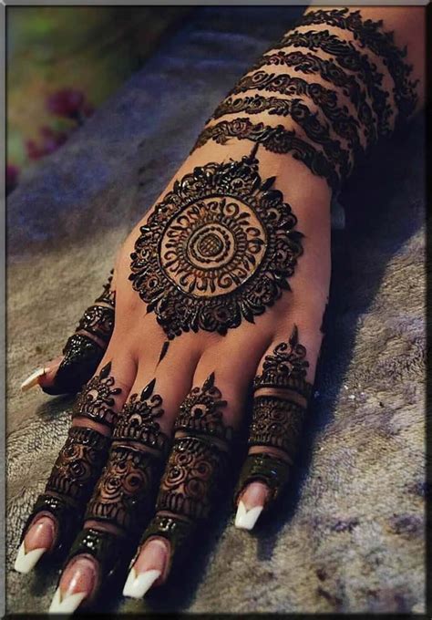 Gol Tikki Mehndi Designs For Back Hand Images Pin Di Easy And Simple