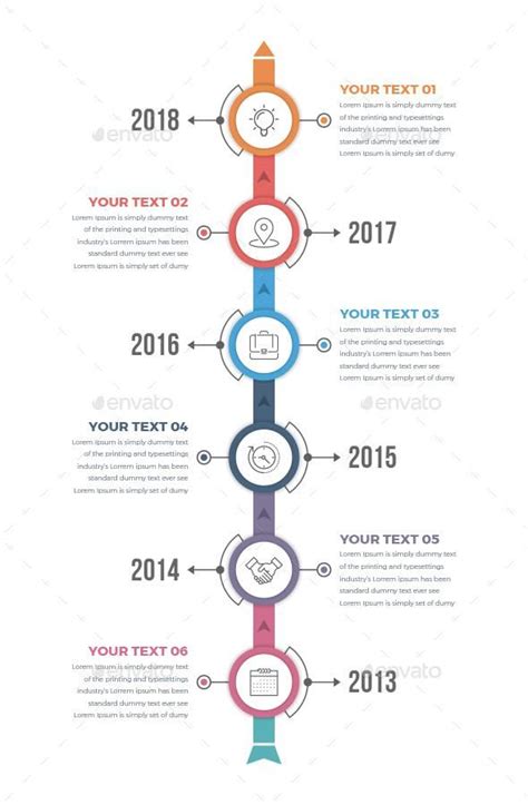 Vertical Timeline Infographics Infographic Design Infographic Design