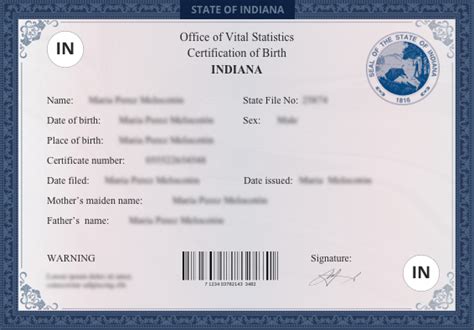 indiana in birth certificate online us birth certificates