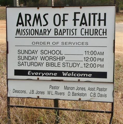 Arms Of Faith Missionary Baptist Church Cemetery En Georgia