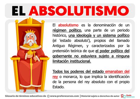 Qué es el Absolutismo Definición de Absolutismo