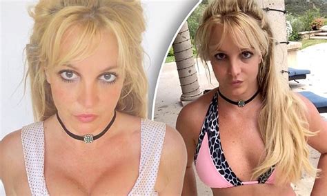 Britney Spears 38 Debuts Her New Bangs In Sultry Bikini Photos