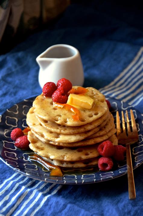 Moroccan Style Pancakes With Orange Honey Syrup Baghrir Always