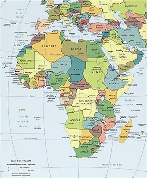 African Countries Map African Map Foreign Countries Teaching Maps